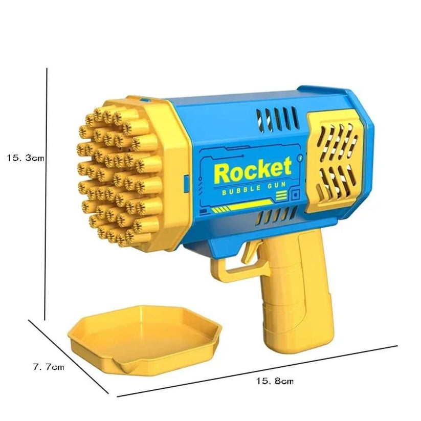 BURBUJAS BAZOOKA PRO®️|Pistola de Burbujas Gatling Bazooka Led